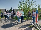 Волонтёры Черногорска провели флешмоб в поддержку медиков