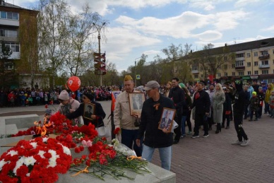 В Черногорске состоялся митинг, посвященный Дню Победы